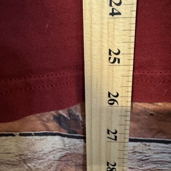 Red Skater M T-Shirt w/ Pizza & Skateboard Graphic Tee Men's Casual Short Sleeve - Picture 5 of 6